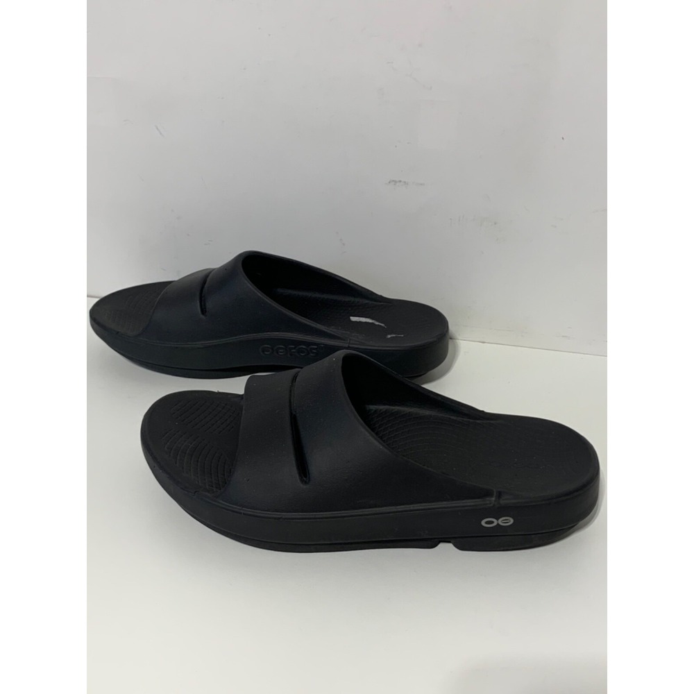 Oofos Size Men Size 9 Women Size 11 Black Sports Recovery Slides - Picture 4 of 5